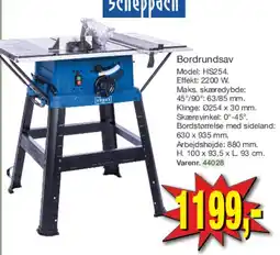 Harald Nyborg Bordrundsav (HS254) tilbud