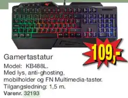 Harald Nyborg Gamer-tastatur (RGB) tilbud