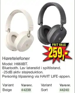 Harald Nyborg Høretelefoner (over-ear) H668BT tilbud