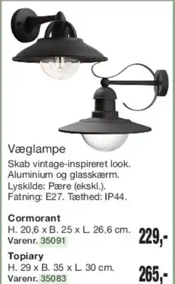 Harald Nyborg Væglampe (Vintage-inspireret) tilbud