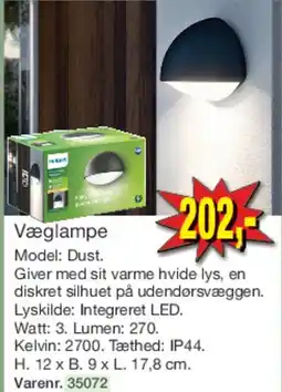Harald Nyborg Væglampe (Model: Dust) tilbud