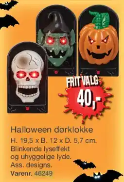 Harald Nyborg Halloween dørklokke tilbud