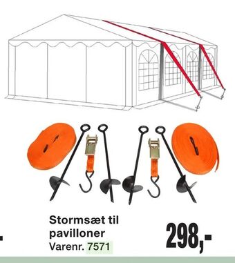 Harald Nyborg Stormsæt til pavilloner tilbud