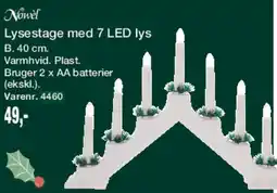 Harald Nyborg Lysestage med 7 LED lys tilbud