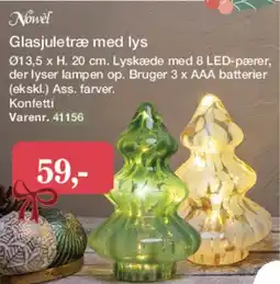Harald Nyborg Glasjuletræ med lys tilbud