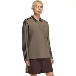 Sport 24 adidas Originals 3-Stripes Zip Langærmet Polo T-shirt Herre tilbud