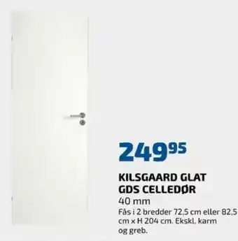 Kilsgaard Glat GDS Celledør 40 mm