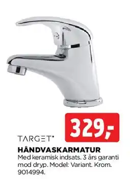 jem & fix HÅNDVASKARMATUR tilbud
