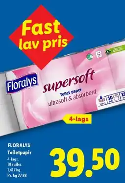 Lidl Floralys Toiletpapir (supersoft) tilbud