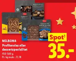 Lidl Profiteroles eller dessertspecialitet tilbud