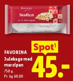 Lidl Julekage med marcipan tilbud