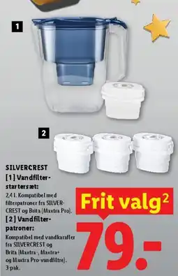 Lidl SILVERCREST Vandfilter-startesæt / Vandfilterpatroner tilbud