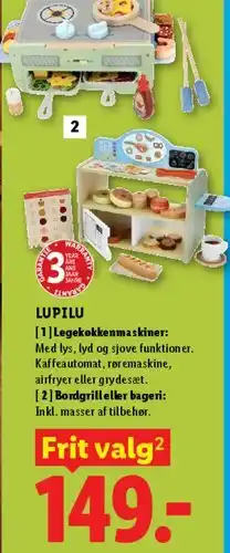 Lidl Lupilu legekøkkenmaskiner / Bordgrill eller bageri tilbud