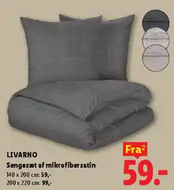Lidl Sengesæt af mikrofibersatin tilbud