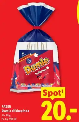 Lidl Dumle slikkepinde (Dumle lollipop) tilbud
