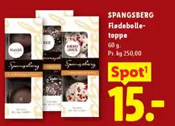 Lidl Spangsberg Flødebolle-toppe tilbud