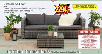 Sofasæt med puf