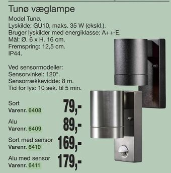 Harald Nyborg Tunø væglampe tilbud