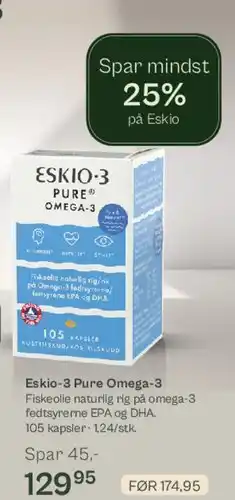 Helsam Eskio-3 Pure Omega-3 (105 kapsler) tilbud