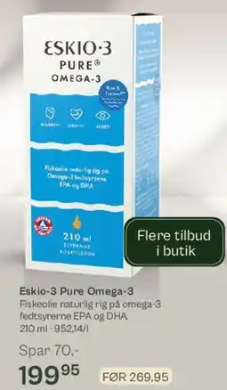 Helsam Eskio-3 Pure Omega-3 (210 ml) tilbud