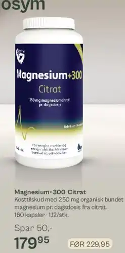 Helsam Magnesium+300 Citrat tilbud