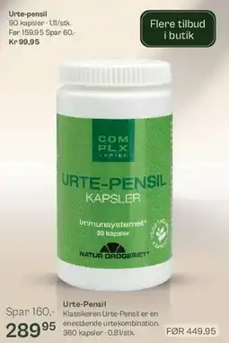 Helsam Urte-Pensil kapsler tilbud