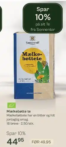 Helsam Mælkebøtte te tilbud