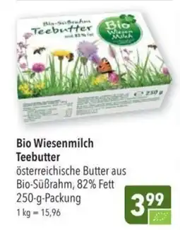 Citti Bio Wiesenmilch Teebutter tilbud