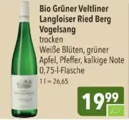 Citti Bio Grüner Veltliner Langloiser Ried Berg Vogelsang tilbud