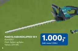 Davidsen Makita hækkeklipper 18 v duh506z tilbud