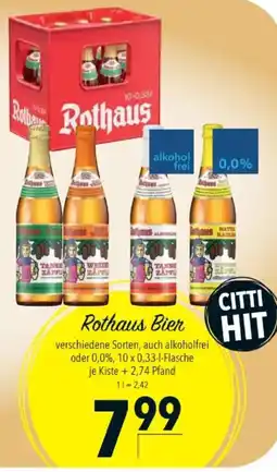 Citti Rothaus Bier tilbud