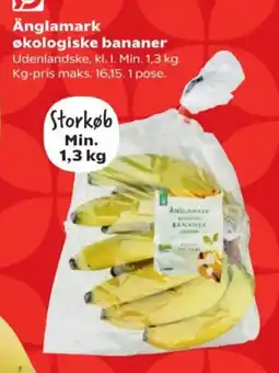 Kvickly Änglamark økologiske bananer tilbud
