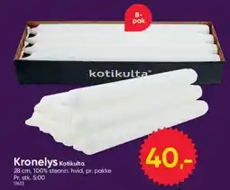 BigDollar Kronelys Kotikulta tilbud