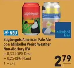 Citti Stigbergets American Pale Ale oder Mikkeller Weird Weather Non-Alc Hazy IPA tilbud
