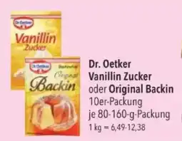 Citti Dr. Oetker Vanillin Zucker oder Original Backin tilbud