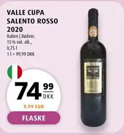 Scandinavian Park VALLE CUPA SALENTO ROSSO 2020 tilbud
