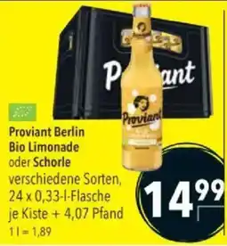 Citti Proviant Berlin Bio Limonade oder Schorle tilbud
