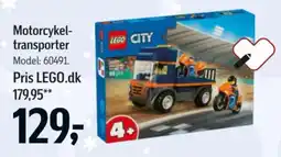 Føtex Lego city motorcykeltransporter tilbud