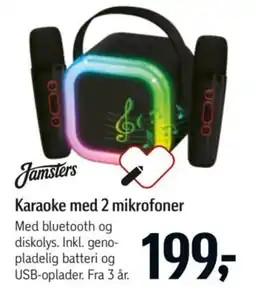 Føtex Jamsters Karaoke med 2 mikrofoner tilbud
