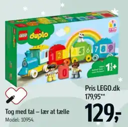 Føtex LEGO duplo Tog med tal tilbud