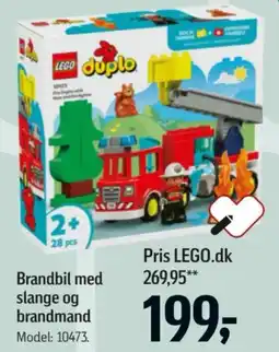 Føtex lego duplo brandbil med slange og brandmand tilbud