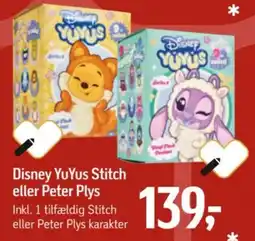 Føtex Disney YuYus Stitch eller Peter Plys tilbud
