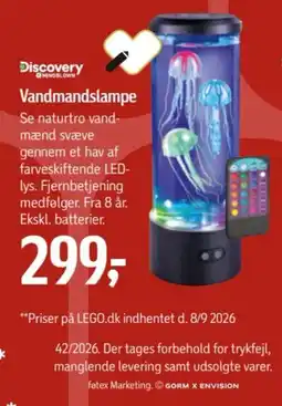 Føtex Discovery Vandmandslampe tilbud