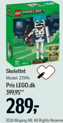 Føtex Lego Minecraft Skelettet tilbud