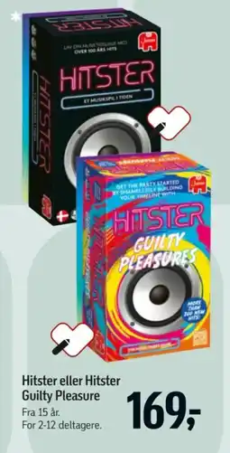 Føtex Hitster Hitster Guilty Pleasures tilbud