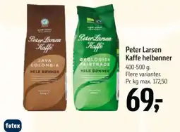Føtex Peter Larsen Kaffe helbønner tilbud