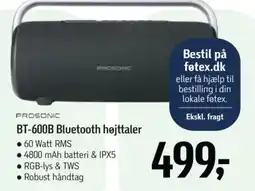 Føtex Prosonic BT-600B Bluetooth højttaler tilbud