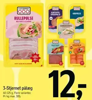 Føtex 3-Stjernet pålæg tilbud