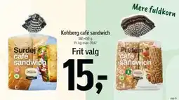 Føtex Kohberg café sandwich tilbud