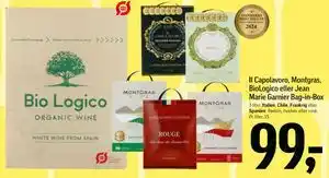 Føtex Il Capolavoro, Montgras, BioLogico eller Jean Marie Garnier Bag-in-Box tilbud